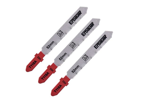 Lot de 3 lames scie sauteuse pour métaux t118a, Diam. 1-3 mm - Erbauer - Brico Dépôt