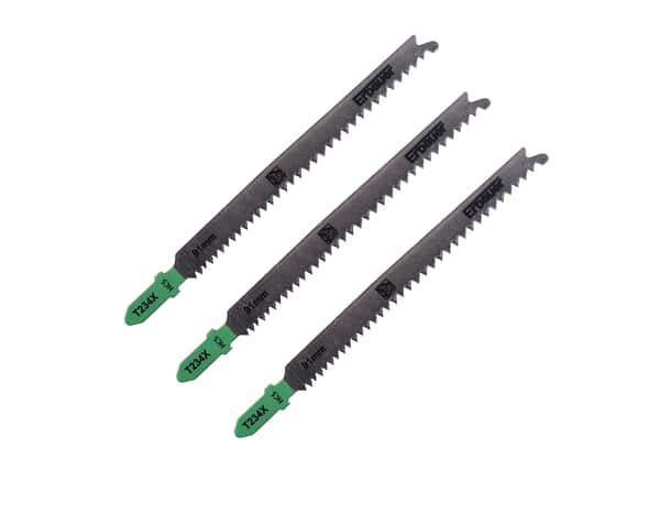 Lot de 3 lames de scie sauteuse pour le bois t234x, Diam. 3-65 mm - Erbauer - Brico Dépôt