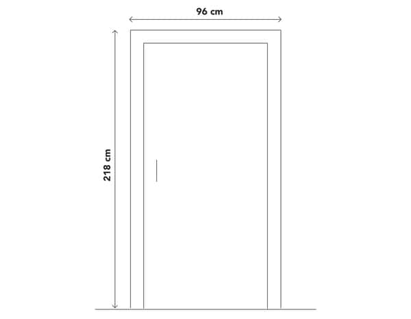 Porte entrée métal gris "Jory" H. 215 x l. 90 gauche - Geom - Brico Dépôt