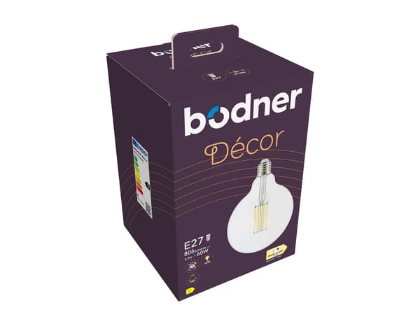 1 ampoule LED à filament E27 - 806 Lm et 2700K - Bodner - Brico Dépôt