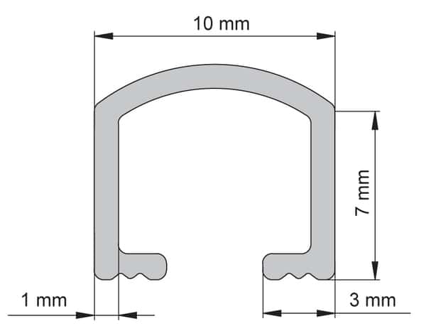 Listel aluminium mat 10 mm le listel - H. 10 mm - Diall - Brico Dépôt