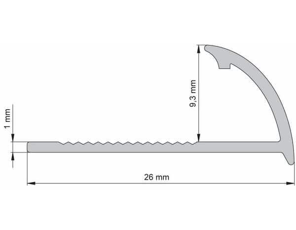 Profile 1/4 rond pvc 2,50 m x 9 mm - ivoire - Brenner - Brico Dépôt