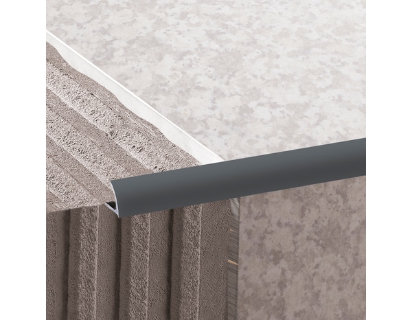 Profile 1/4 rond pvc 2,50 m x 6 mm - gris - Brenner - Brico Dépôt