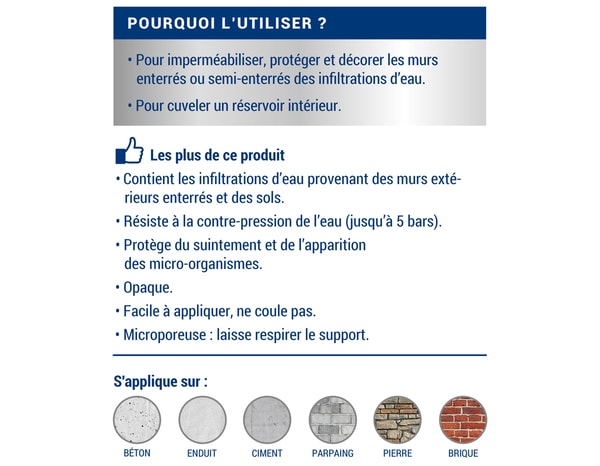 Peinture cave & sous-sol intérieur satin 2,5 L - Ripolin - Brico Dépôt