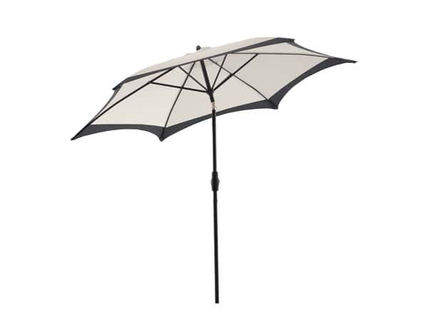 Parasol écru/noir 3 m "Tilsa' - Blooma - Brico Dépôt