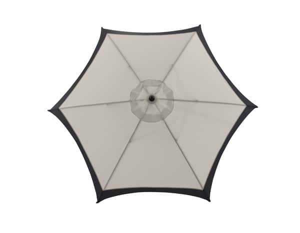 Parasol écru/noir 3 m "Tilsa' - Blooma - Brico Dépôt