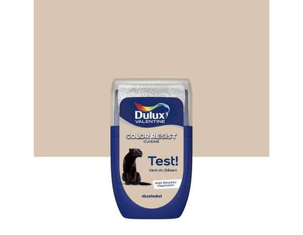 Testeur peinture cuisine Color resist acrylique mat vent du désert 30 ml - Dulux Valentine - Brico Dépôt