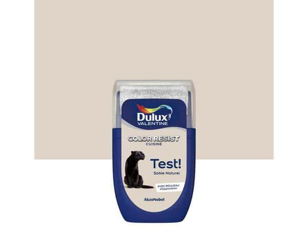 Testeur peinture cuisine Color resist acrylique mat sable  30 ml - Dulux Valentine - Brico Dépôt