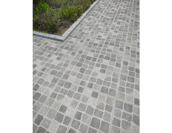 Carrelage de sol extérieur "Pavé" gris - l.30 x L.61 cm - Brico Dépôt