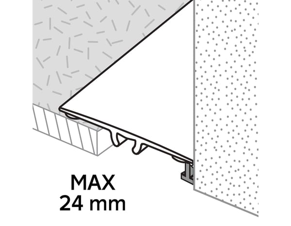 Barre de seuil extra plate doré mat long. 930 x larg. 37 mm - GoodHome - Brico Dépôt