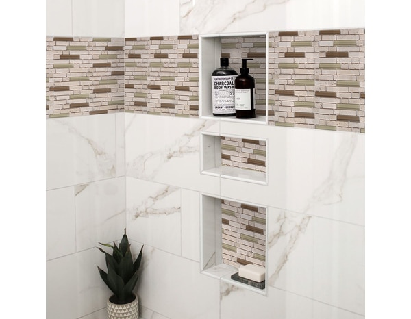 Mosaïque "Cagliari" beige - l. 30 x L. 30 cm - Colours - Brico Dépôt