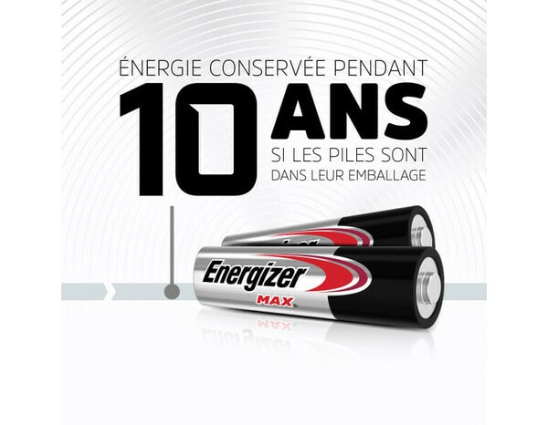 Lot de 12 + 4 piles Alcalines Max AA/LR6 - Energizer - Brico Dépôt