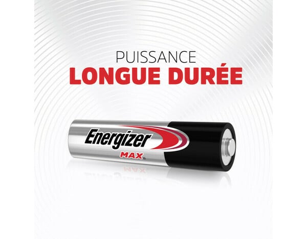 Lot de 12 + 4 piles Alcalines Max AA/LR6 - Energizer - Brico Dépôt