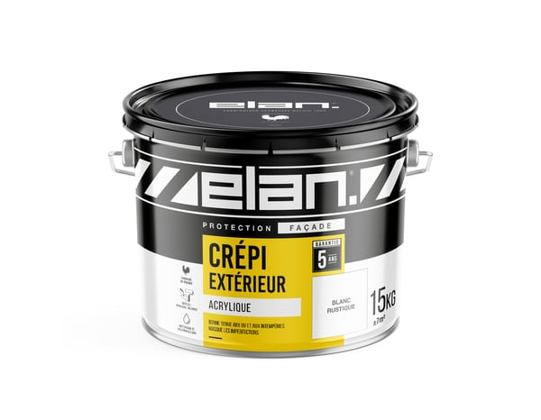 Crépi extérieur acrylique blanc 15 Kg  - Brico Dépôt