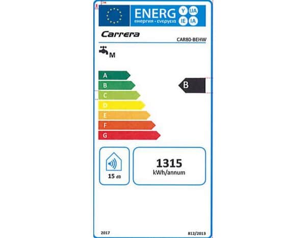 Chauffe-eau multi-position 80 L - L. 57 x H. 90 x P. 32 cm. - Carrera - Brico Dépôt