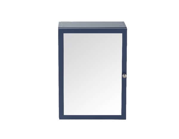 Armoire murale miroir bleu " Perma" L. 50 x H. 70 x P. 15 cm - GoodHome - Brico Dépôt