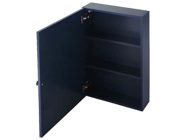 Armoire murale miroir bleu " Perma" L. 50 x H. 70 x P. 15 cm - GoodHome - Brico Dépôt