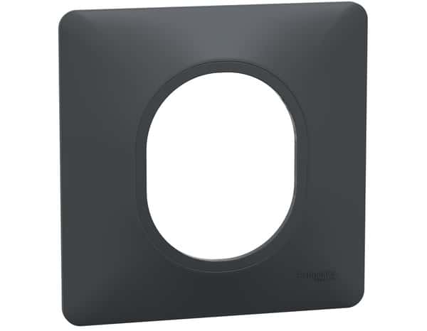 Plaque de finition simple "Ovalis" anthracite - Brico Dépôt