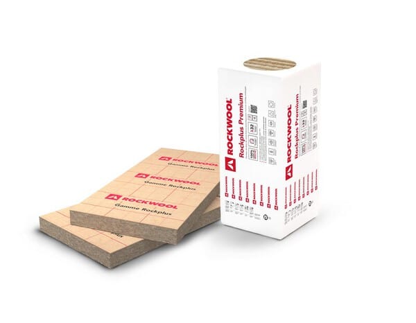 Lot de 3 panneaux de laine de roche "Rockplus" Premium - Rockwool - Brico Dépôt