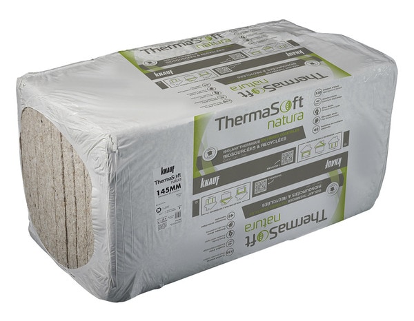 Lot de 6 panneaux isolants ThermaSoft natura 100 mm - Brico Dépôt