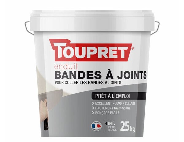 Enduit bande à joints placo pâte - séchage rapide- Toupret France