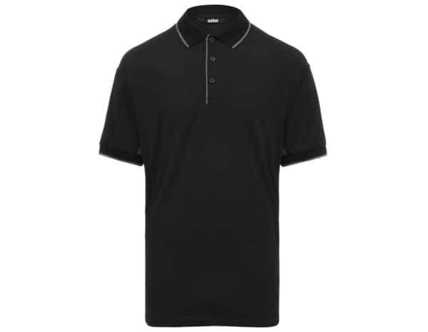 Polo "barchan" noir 3 boutons taille m - Site - Brico Dépôt