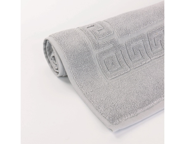 Tapis de bain 50 x 70 "Tendance" gris souris - Brico Dépôt