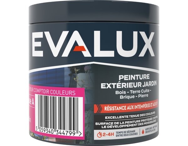 Peinture extérieur jardin Base A Satin 0,23 L - Evalux - Brico Dépôt