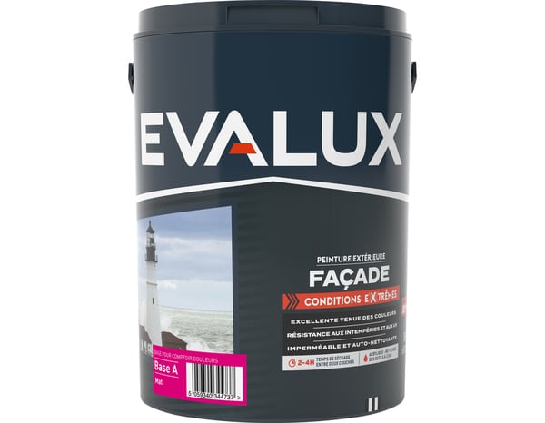 Peinture façade extreme Base A 5 L - Evalux - Brico Dépôt