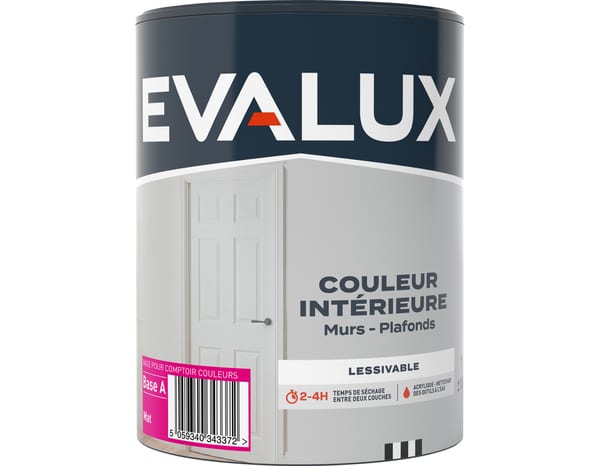 Peinture base A intérieur Mat 1 L - Evalux - Brico Dépôt