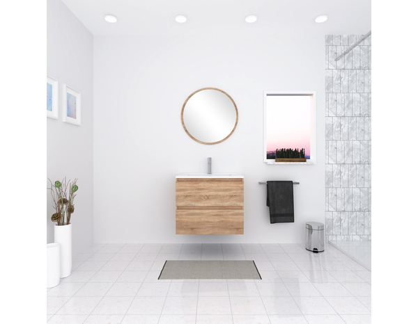 Ensemble meuble + vasque + miroir "Tiny" L. 60 cm - Brico Dépôt