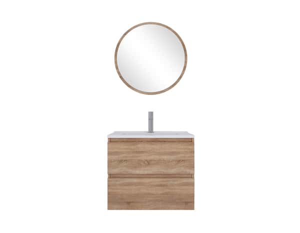 Ensemble meuble + vasque + miroir "Tiny" L. 60 cm - Brico Dépôt