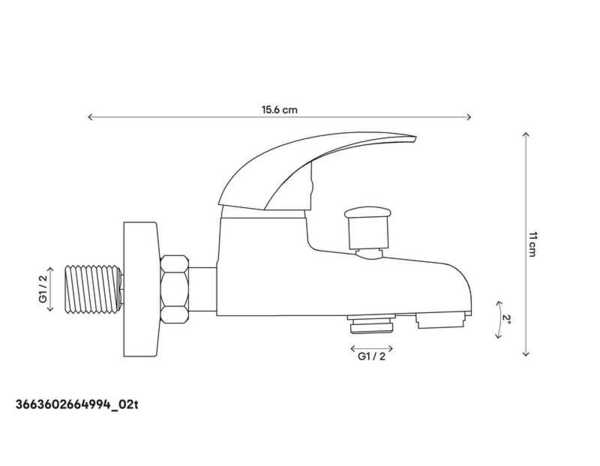 Mitigeur bain/douche "Eidar" - GoodHome - Brico Dépôt