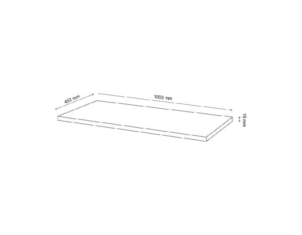 Plan de toilette L. 100,5 cm "Elvia" - Cooke and Lewis - Brico Dépôt