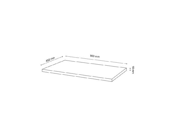 Plan de toilette L. 80,5 cm "Elvia" - Cooke and Lewis - Brico Dépôt