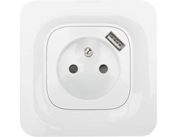 2P+T Et Chargeur Usb Type-A complet "Mauka" - Bodner - Brico Dépôt