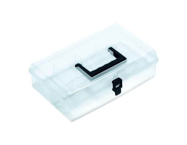 Organiseur compartimenté en plastique transparent L. 29,5 x l. 19,5cm - Brico Dépôt