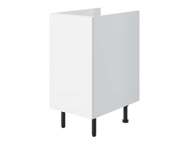 Meuble bas 1 porte "Pragma" - Blanc - L. 40 x H. 86 x P. 59 cm - Brico Dépôt