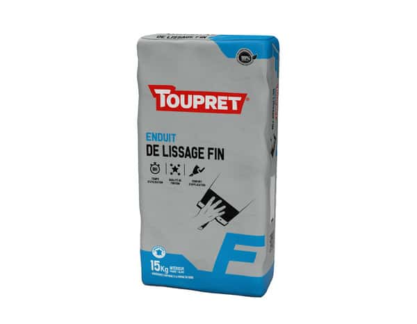 Enduit de lissage fin en poudre - sac de 15 kg - Toupret - Brico Dépôt