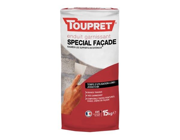 Enduit spécial façade en poudre - sac 15 Kg - Toupret - Brico Dépôt