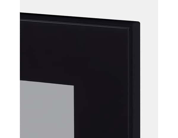 Façade 1 porte vitrée 50cm "WINTERANA/JAROD" noir fumé - L. 49.7 x H. 71.5cm - Cooke and Lewis - Brico Dépôt