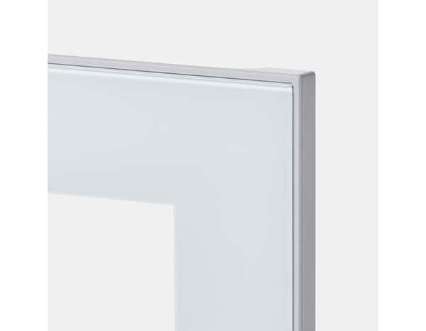 Façade 1 porte vitrée 50cm "WINTERANA/JAROD" blanc givré - L. 49.7 x H. 71.5cm - Cooke and Lewis - Brico Dépôt
