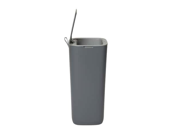 Poubelle "Casetta" à détecteur infrarouge en plastique gris 30l - H. 59cm x l. 27cm - Brico Dépôt