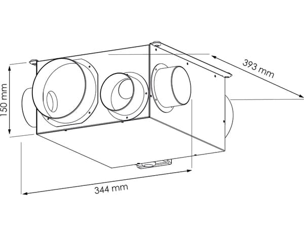 Caisson VMC simple flux "Compacteo" silence - Brico Dépôt