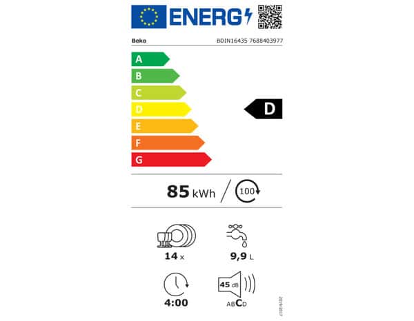 Lave vaisselle encastrable 14 couverts selfdry - Beko - Brico Dépôt