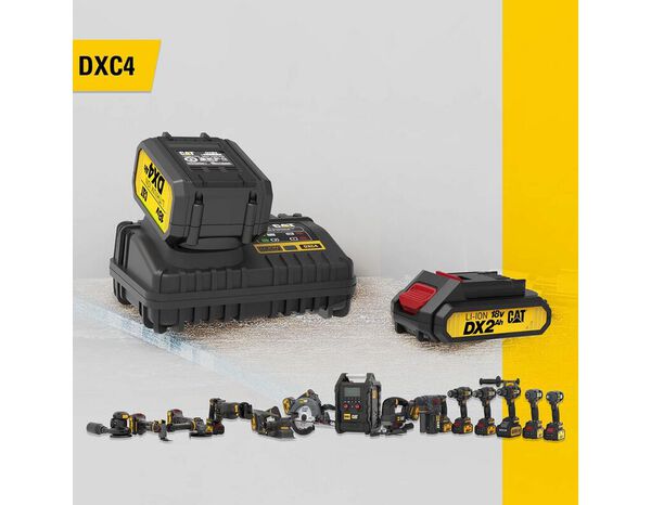 18V 4A Quick Charger-DXC4 - Tension : 100-240V - CAT - Brico Dépôt