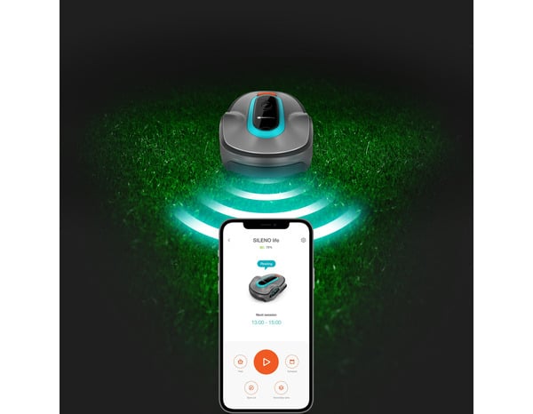 Robot tondeuse connecté Sileno life 1000m² Bluetooth - Gardena - Brico Dépôt