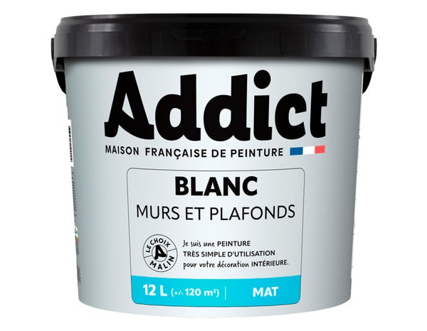 Peinture mur et plafond blanc mat - 12L - Brico Dépôt