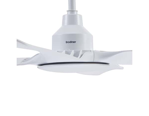 Ventilateur de plafond 4 pales blanc - H. 36,2 x l. 122 cm - Bodner - Brico Dépôt