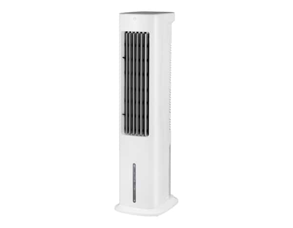 Rafraîchisseur d'air avec timer 7 H. 5 L blanc 55W - H. 85 x l. 23 cm - Brico Dépôt